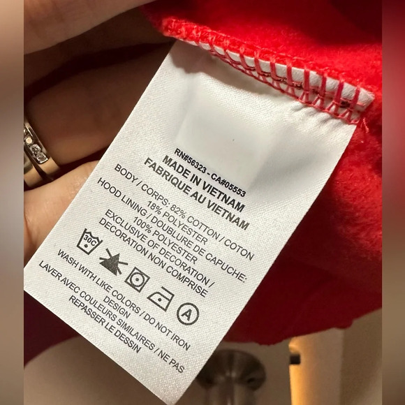 NWT Jordan Men's Jumpman Core Fleece Red Pullover Hoodie Size XXL - Picture 9 of 10